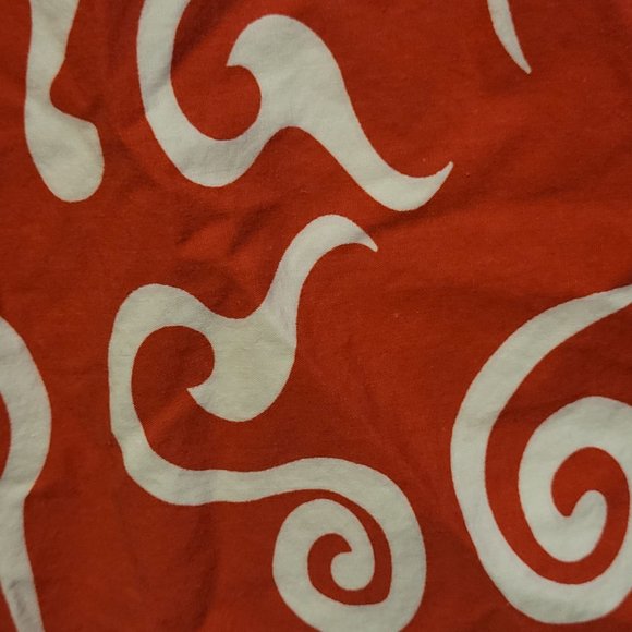 Pineapple Connection Hawaiian Print Shirt Floral Red White Gray Size L - Picture 6 of 7